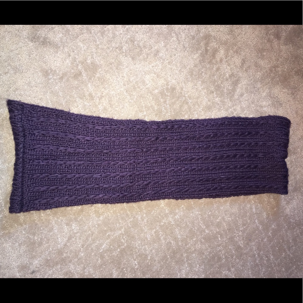 Plum Knit Infinity Scarf